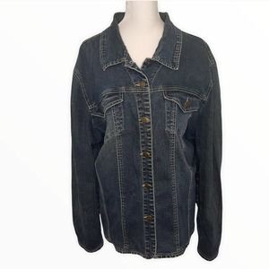 Live a Little Button down Denim Jacket